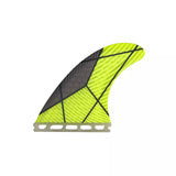 Set 3 Fins Honeycomb Fiber G5 / Futures System