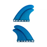 Set 4 Fins Quad Honeycomb Fiber G5 + GL / Futures System