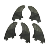 Set 5 Fins Honeycomb Fiber Pack Thruster + Quad /K2.1