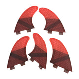 Set 5 Fins Honeycomb Fiber Pack Thruster + Quad /K2.1