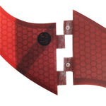 Set 5 Fins Honeycomb Fiber Pack Thruster + Quad /K2.1